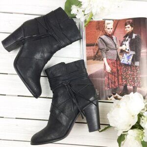 Vince Camuto Ferrah Leather Bootie Black